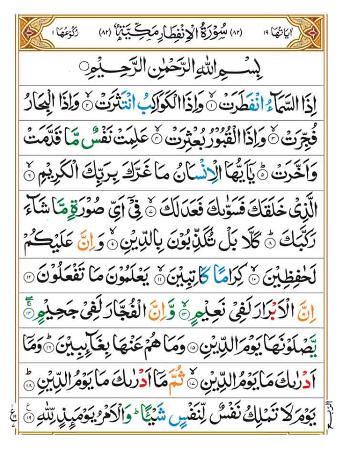 Surah Infitar